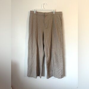 Uniqlo Wide Leg Tan Trousers - Size XXL